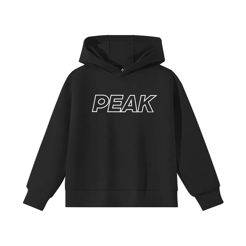Детский свитшот с капюшоном PEAK Black/PK White