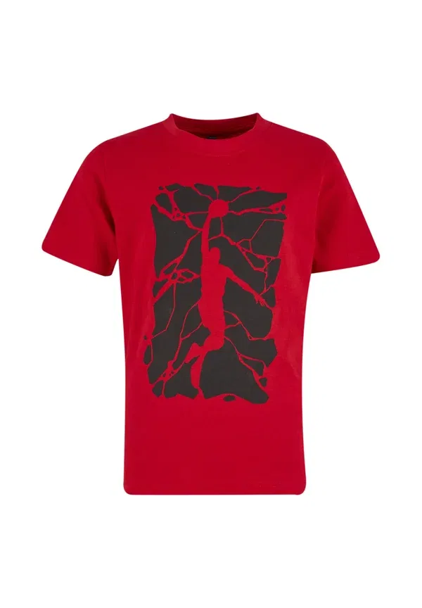 Футболка детская Mister Tee, модель Kids basketball splitters tee print t-shirt, цвет городской красный