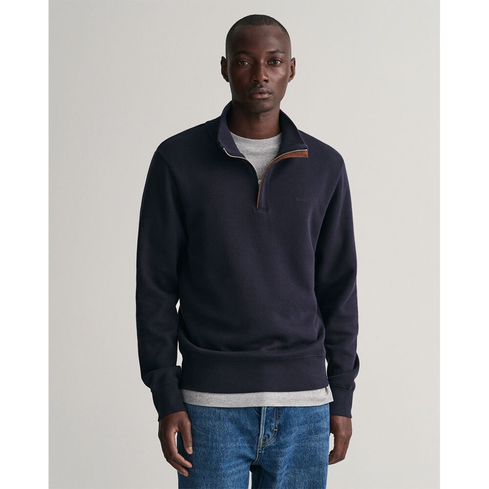 

Свитер Gant Sacker Rib Half Zip, синий