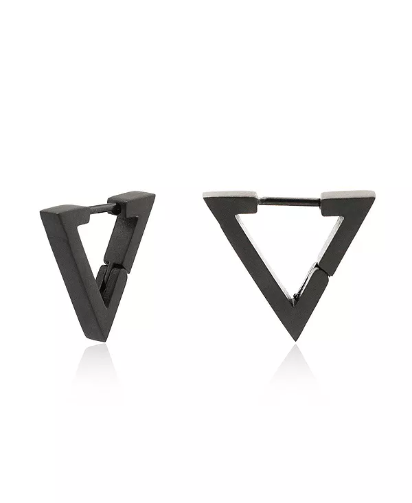 

Серьги-Треугольники Beau Rebl Jewelry, gunmetal