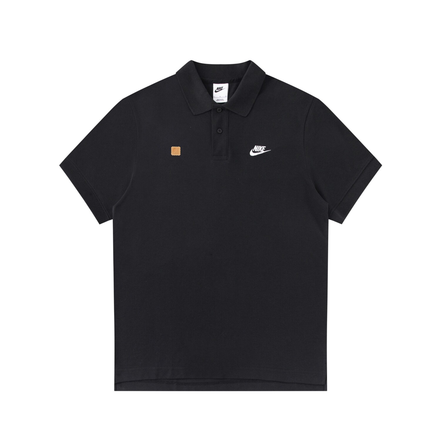 

Рубашка поло унисекс черная Nike, черный