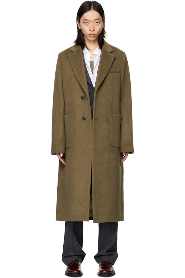 

Our Legacy Хаки халат поверх пальто