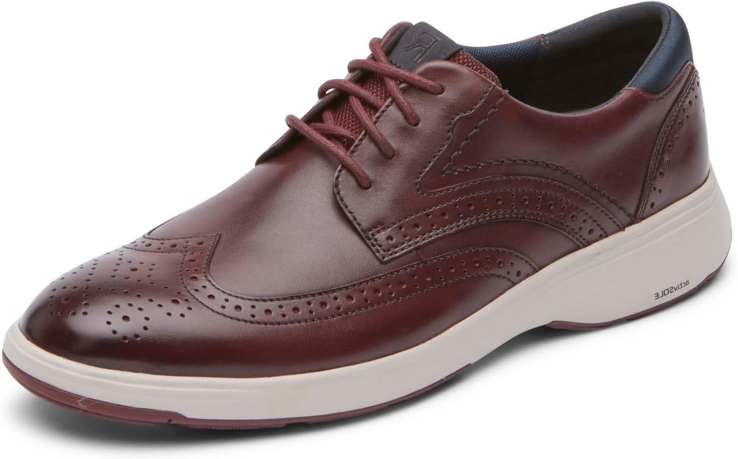 

Оксфорды Rockport Noah Wing Tip, бордовый