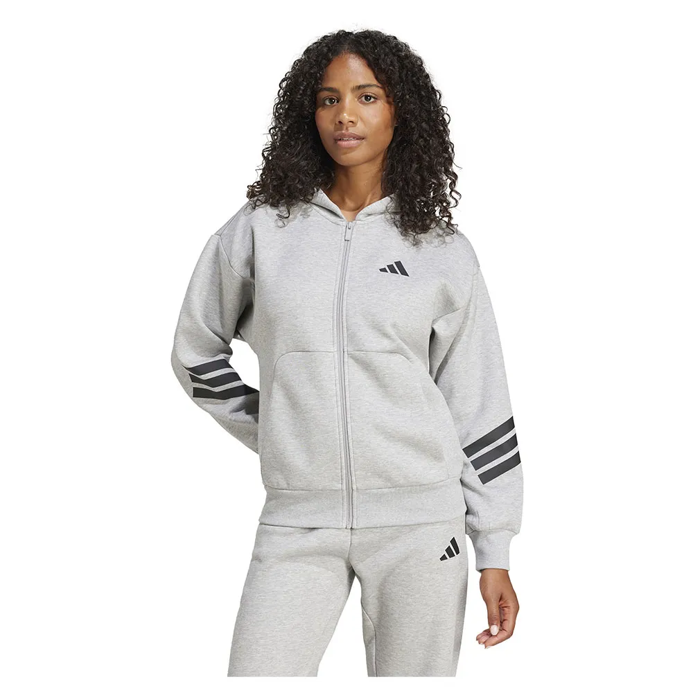 

Толстовка adidas Future Icons 3 Stripes full zip, серый