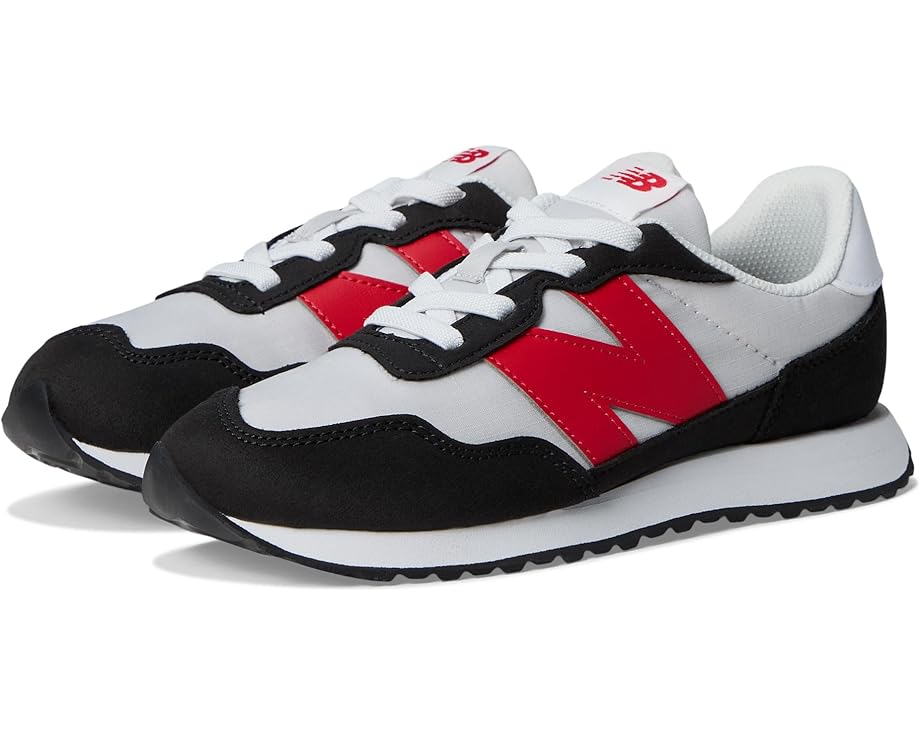 

Кроссовки New Balance Kids 237 Bungee Lace, цвет Grey Matter/True Red