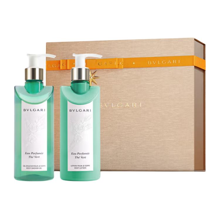 BVLGARI Набор для ухода Green Tea Ambiance Care Kits увлажняющий успокаивающий для кожи 300мл+300мл — фото 2