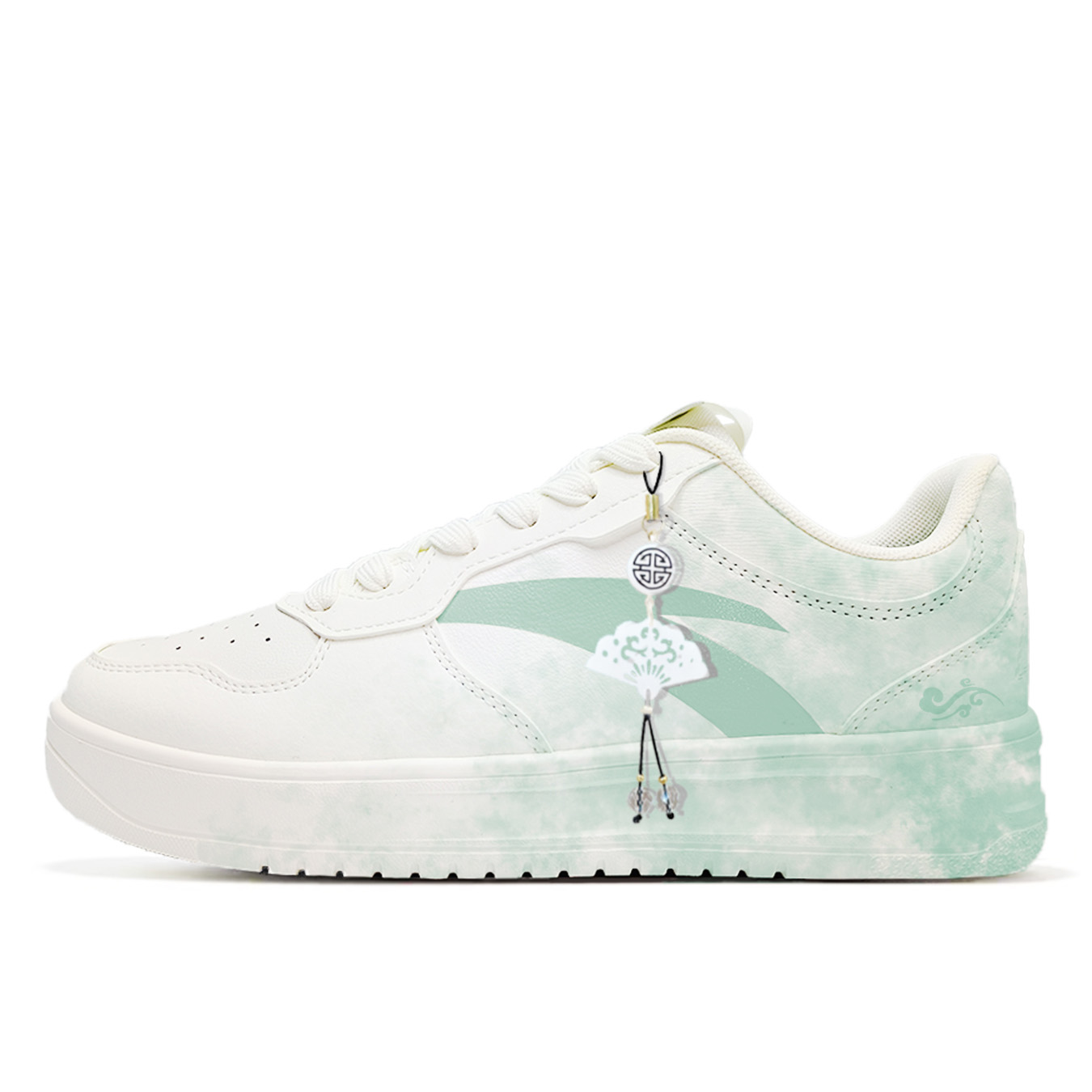 

ANTA Скользостойкие амортизирующие износостойкие лоу-топ скейтборд кроссовки мужские зеленые - зеленый, цвет Green