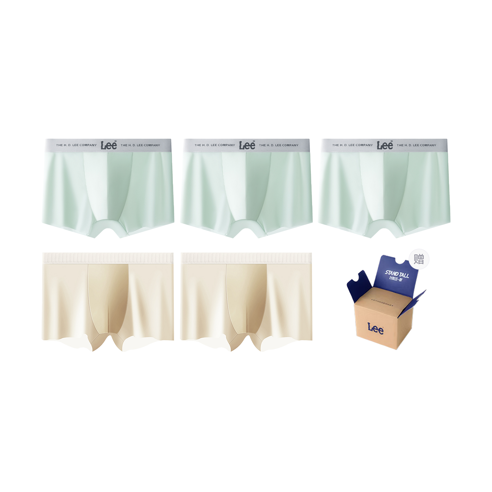 

Lee Подарочный набор мужского белья SS23 Ice Series, 5 пар