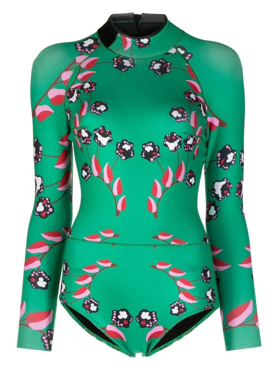 

Cynthia Rowley купальник Vine Floral, зеленый