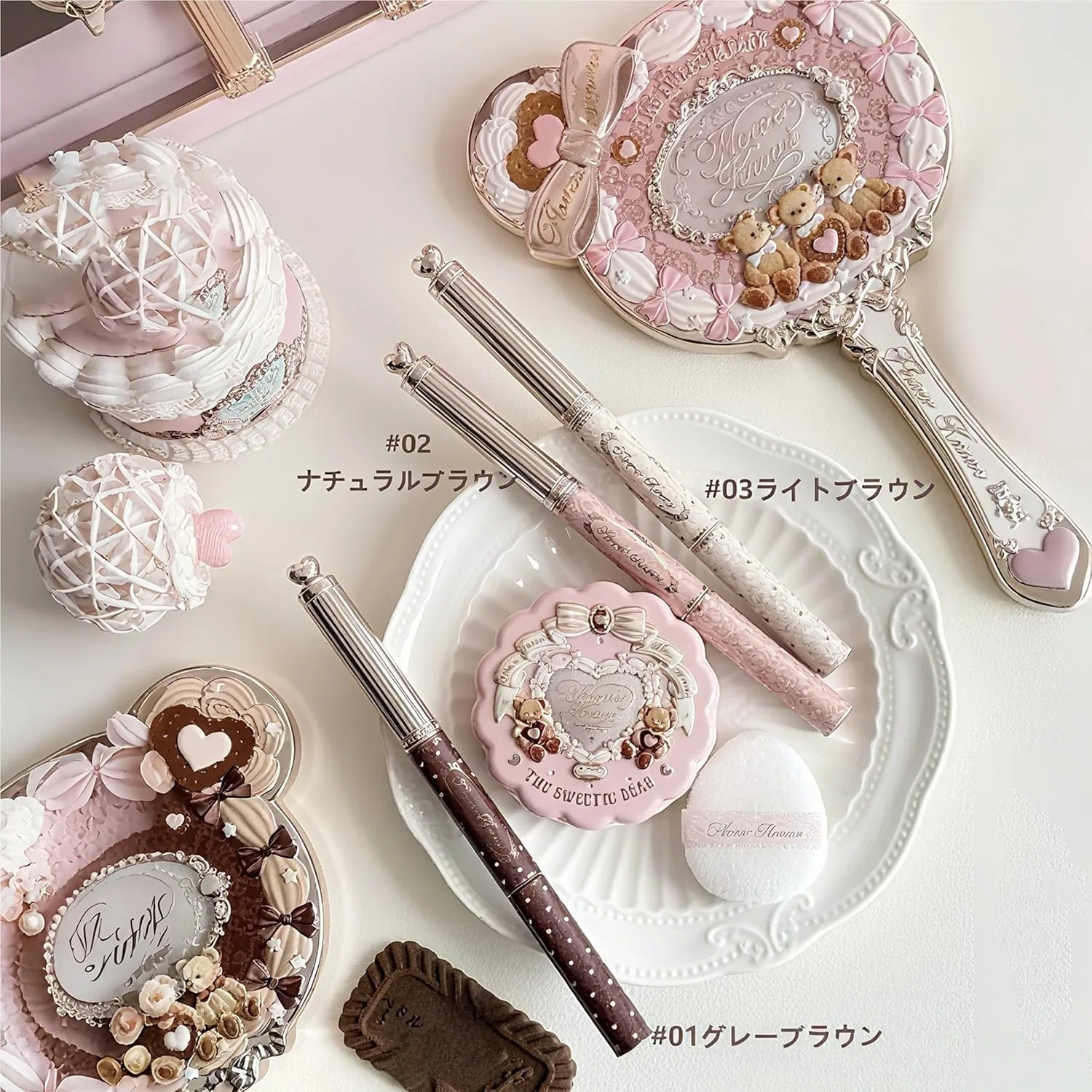 Карандаш для бровей 2 в 1 Sweet Teddy, натуральный коричневый — фото 4