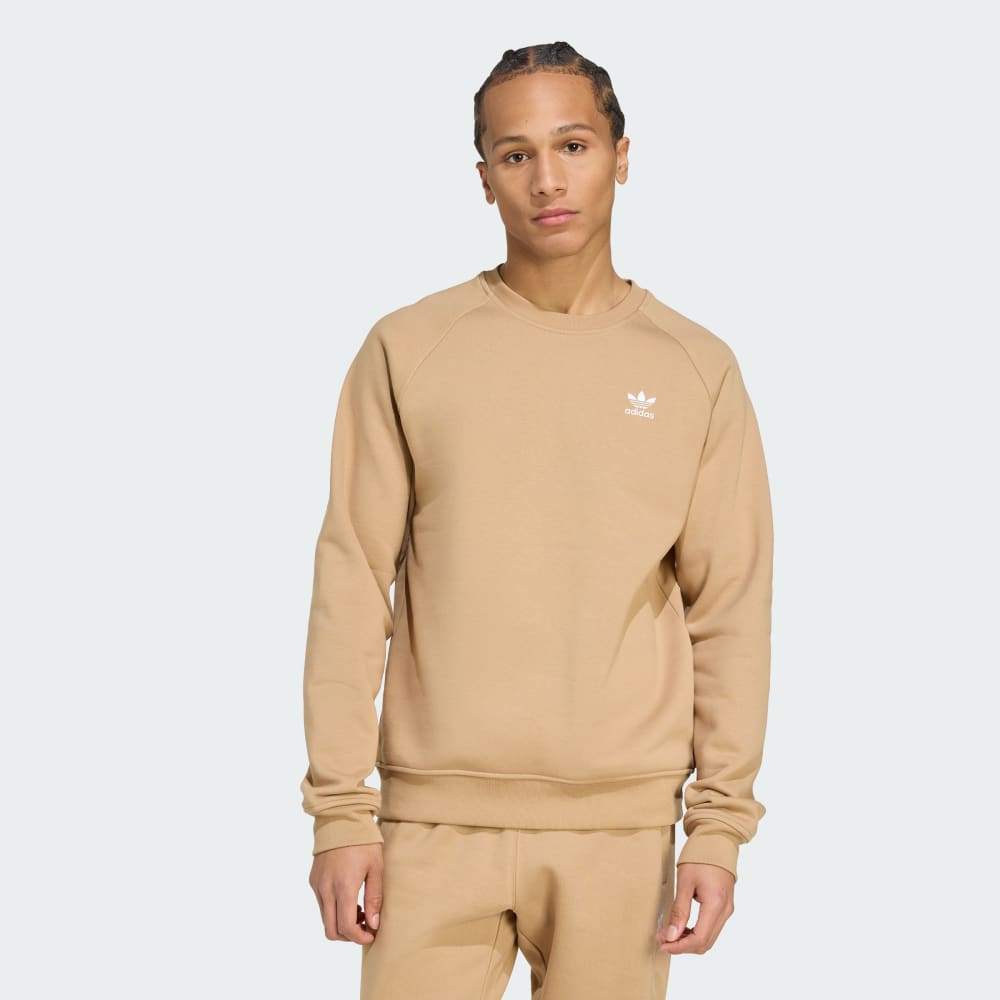 

Толстовка Adidas Trefoil Essentials Crew Sweatshirt, цвет Cardboard