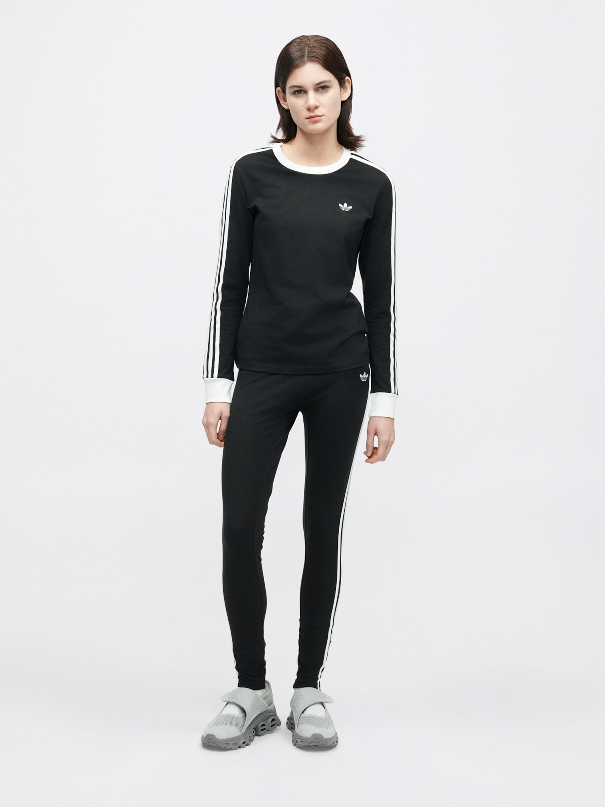 Adidas Originals Скинни-легинсы в черном цвете — фото 4
