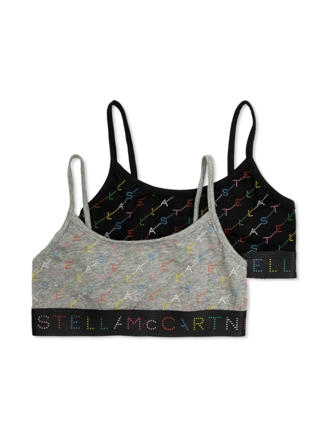 

Бюстгальтеры с логотипом Stella McCartney Kids (упаковка из двух штук), серый