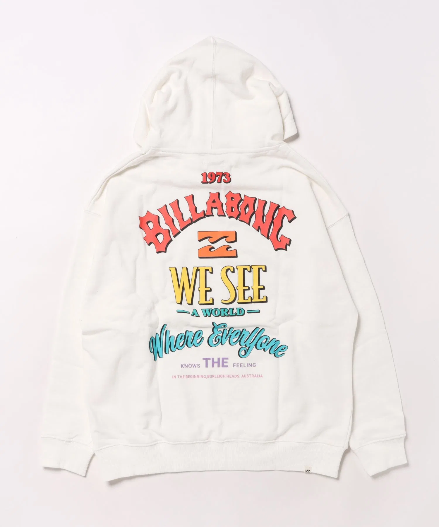Детская толстовка Billabong Kids MESSAGE ARCH LOOSE P [модель осень/зима 2025] / Детская толстовка Billabong Kids с принтом на спине — фото 3