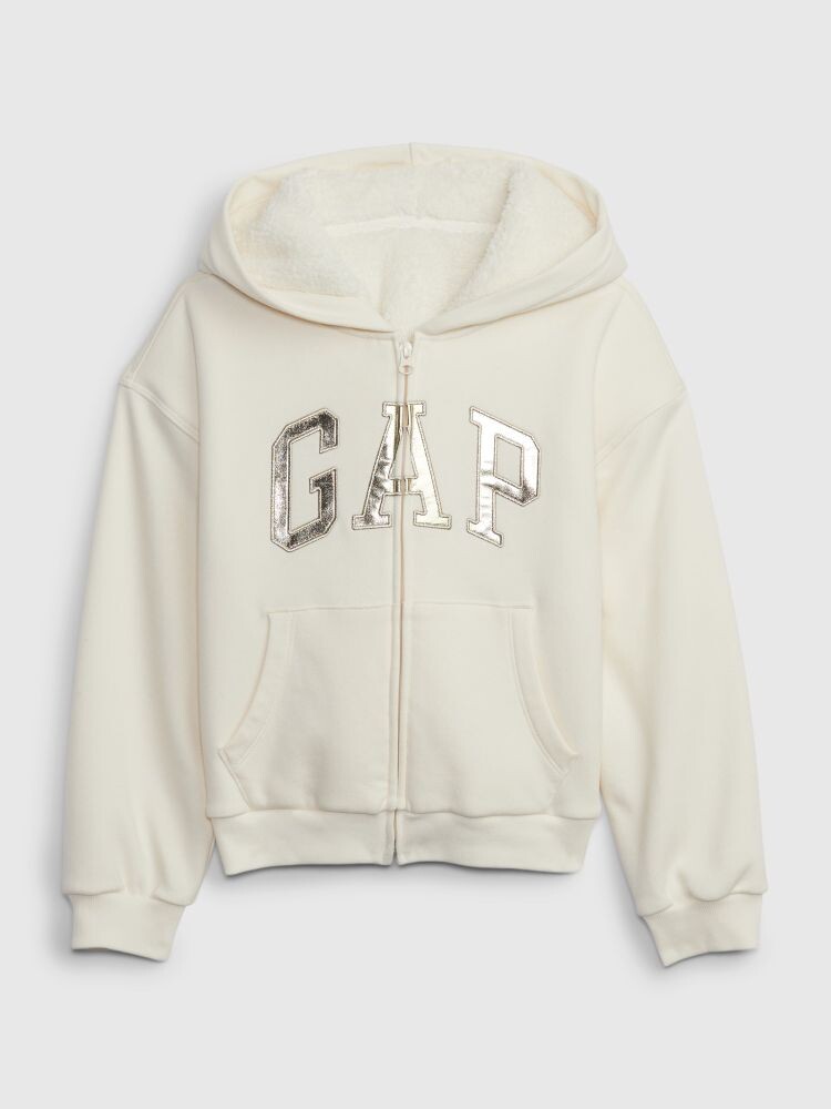 

Детская утепленная толстовка с логотипом Gap, бежевый