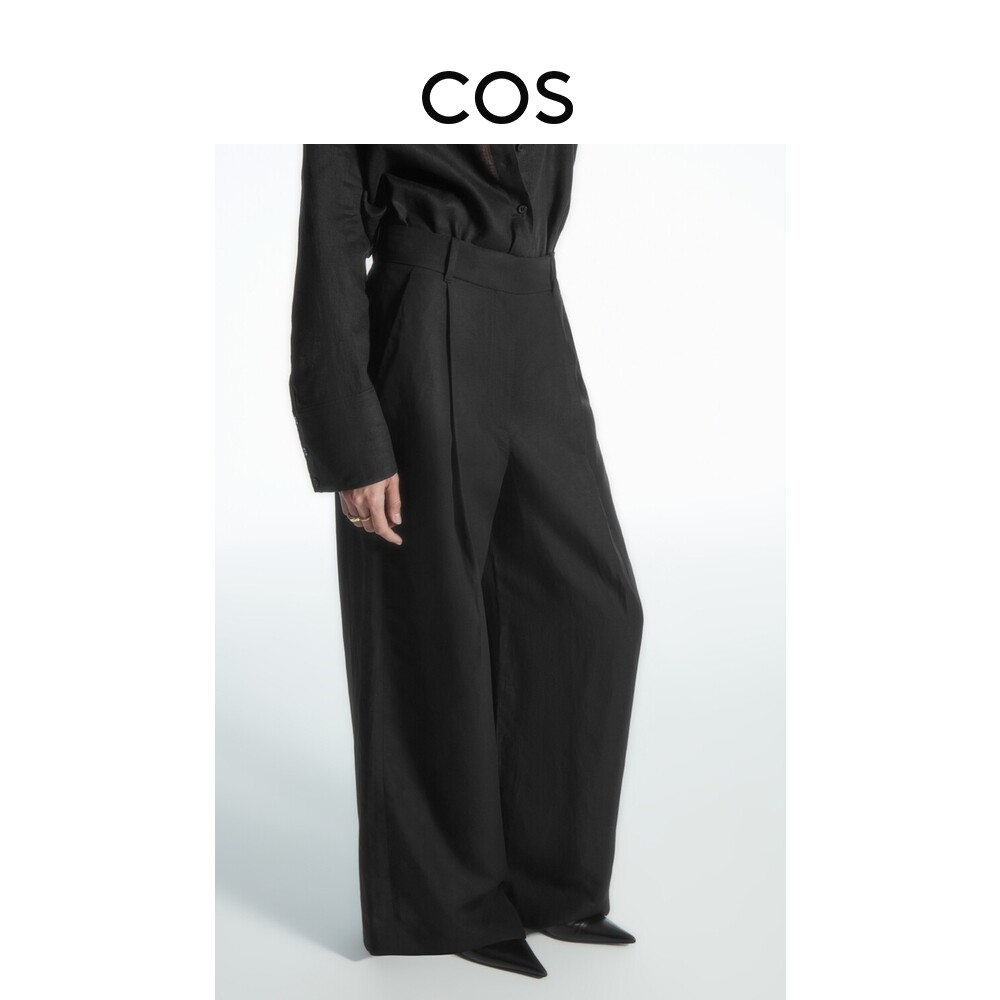 

Женские брюки Cos с высокой талией, черный