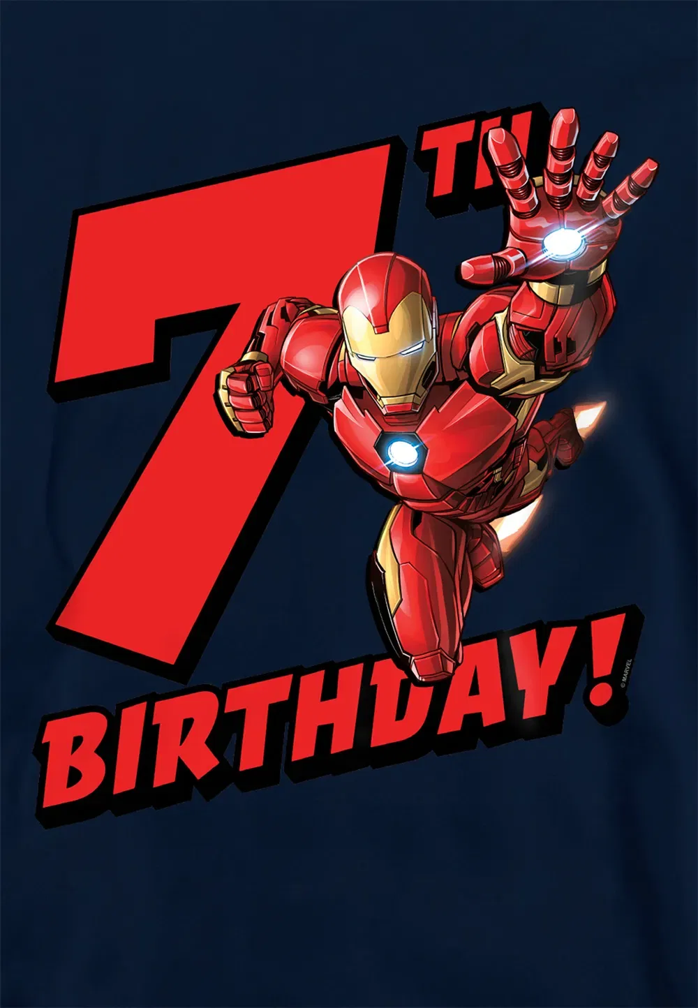 Детская худи Marvel Iron Man темно-синий, темно-синий — фото 2