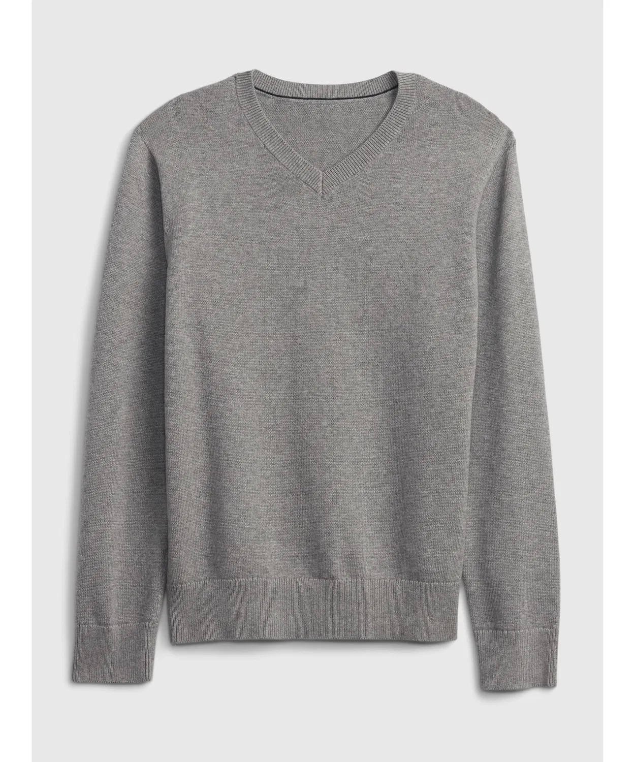 Детский джемпер Gap Basic Item, органический хлопок, серый