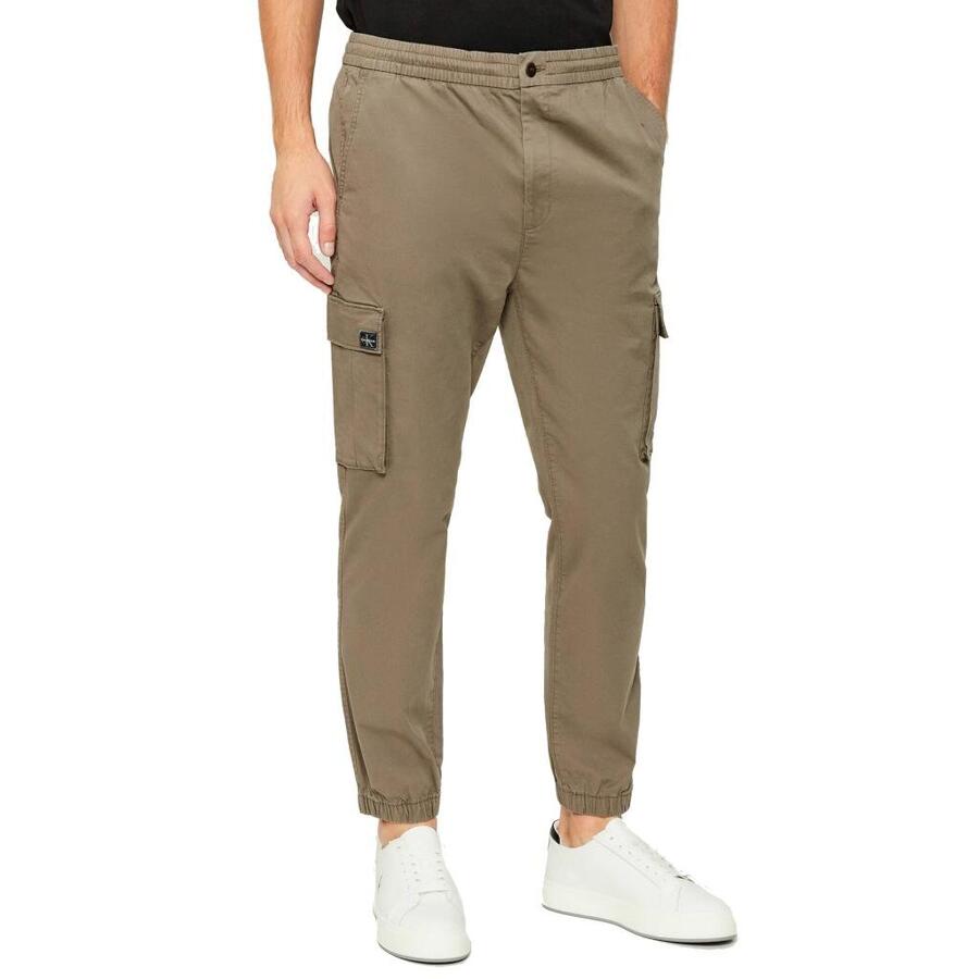 

Брюки Calvin Klein Model Skinny Elastic Twill Car Color Brown