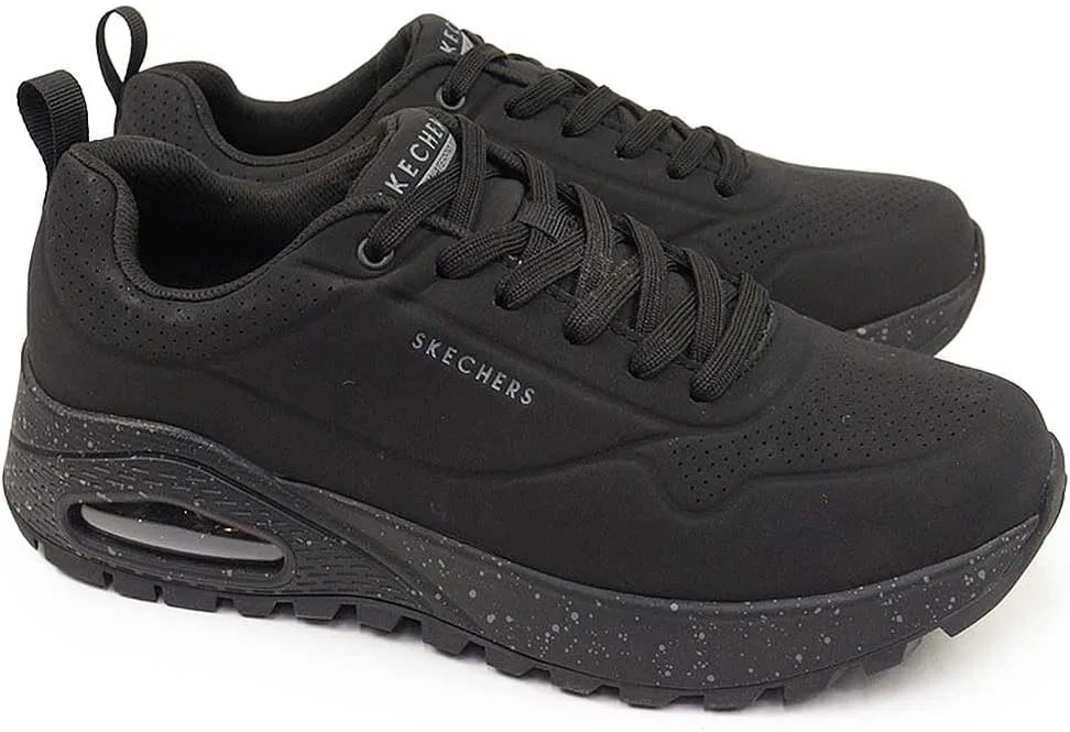Мужские водонепроницаемые кроссовки Skechers UNO Rugged 183048 BBK, черные