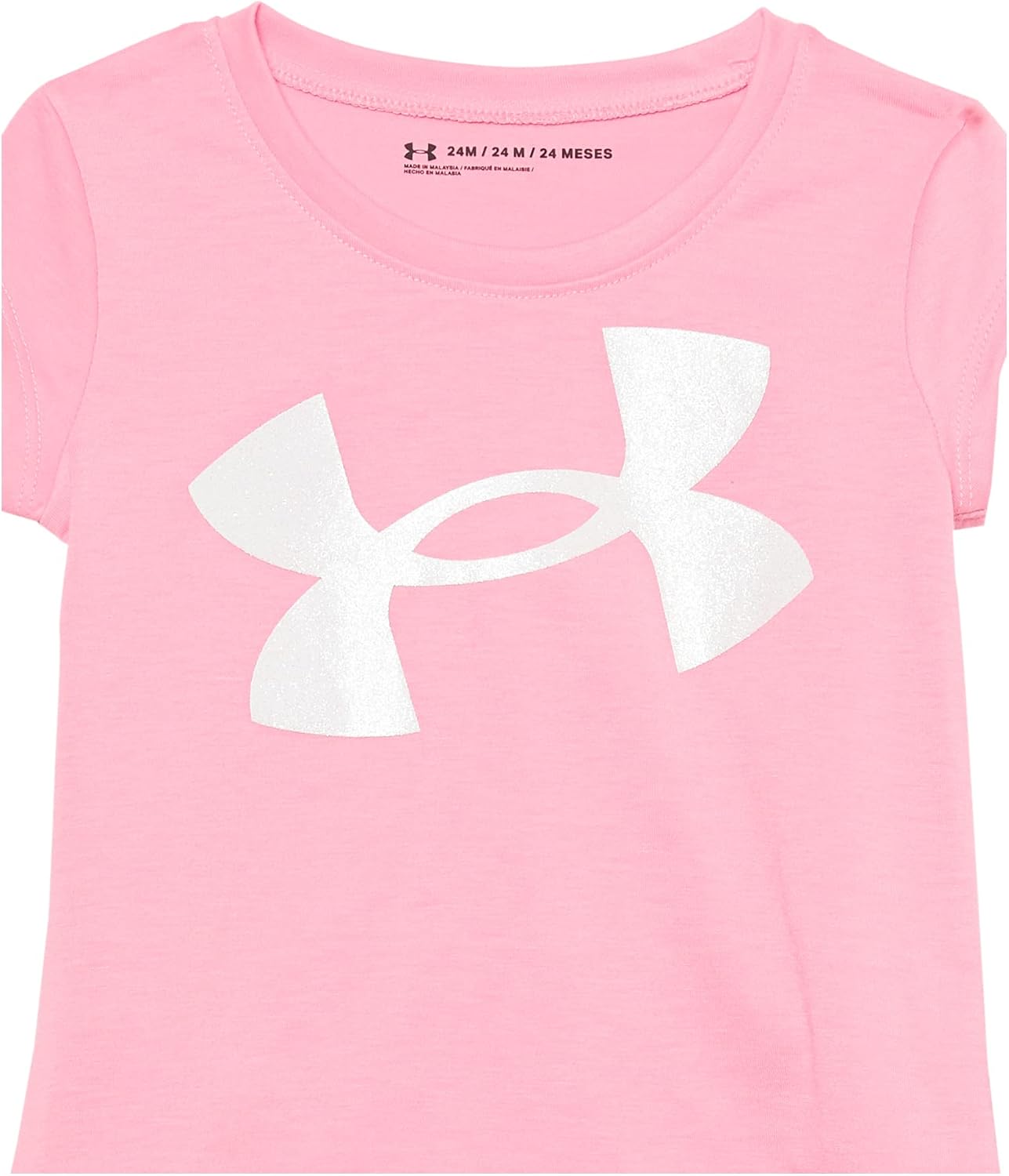 Under Armour майка с короткими рукавами и шорты для мальчиков, легкие и дышащие, Solar Pink Su22 — фото 3