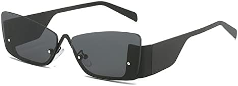 

Солнцезащитные очки в стиле хип-хоп для женщин, солнцезащитные очки для вождения для мужчин, защита от УФ-излучения UV400, винтажные, полуободковые, маленькие MTZJH, 1