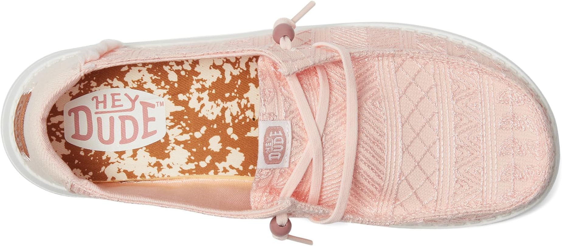 Лоферы Hey Dude Wendy Crochet Lace, цвет Pale Pink — фото 2