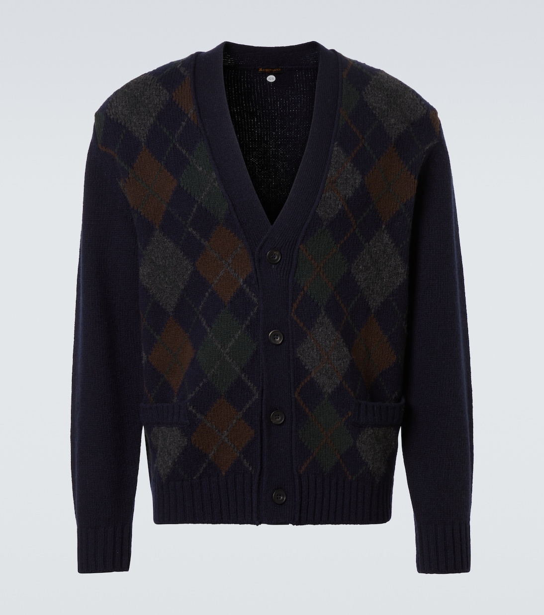 

Шерстяной кардиган с узором Аргайл Rubinacci, разноцветный