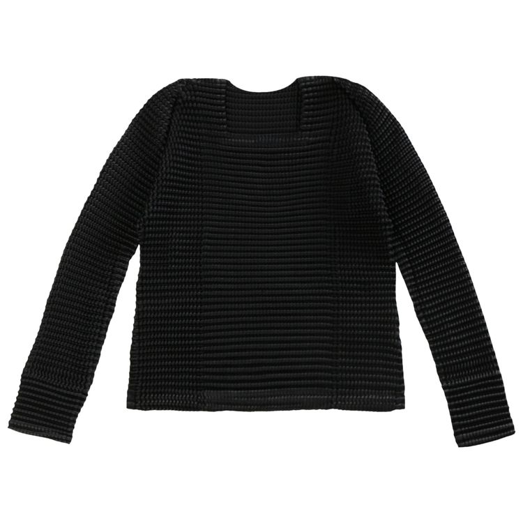 

Рубашка Issey Miyake Suede Like Pleats Shirt 'Black', черный