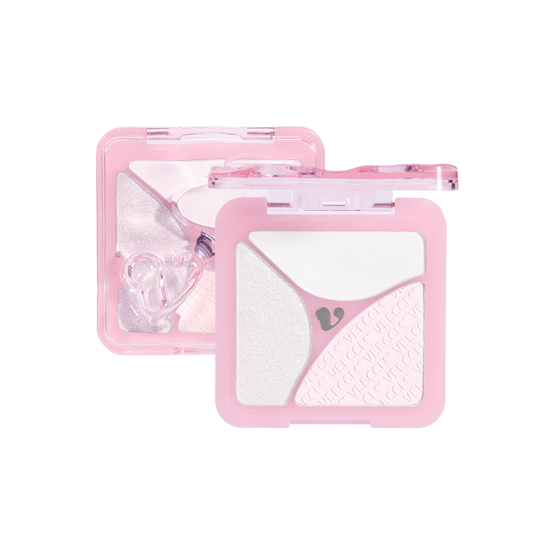 

Палитра хайлайтеров без макияжа триколор натуральная VEECCI