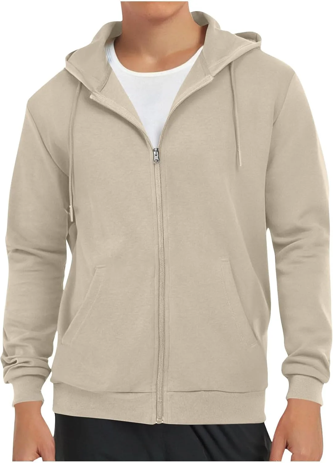 

Мужская легкая флисовая толстовка с капюшоном и молнией Floleo