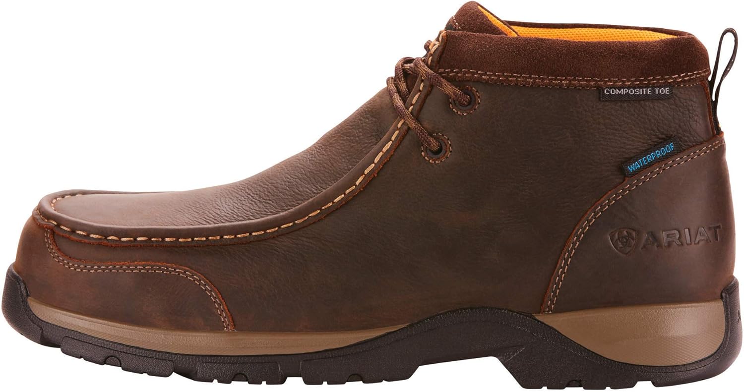 Мужские рабочие ботинки ARIAT Edge Lte Moc с композитным носком, темно-коричневый — фото 3