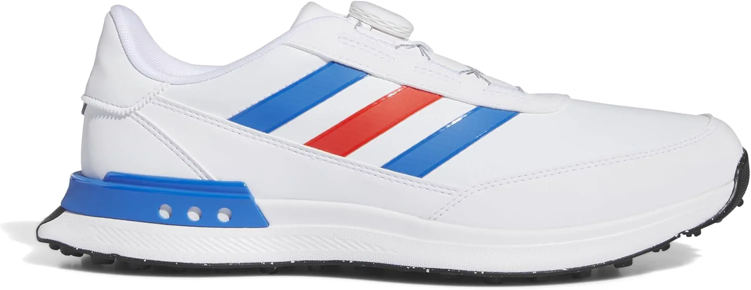Мужские гольф-ботинки Adidas S2G 24 Boa без шипов, белый/ярко-красный — фото 3
