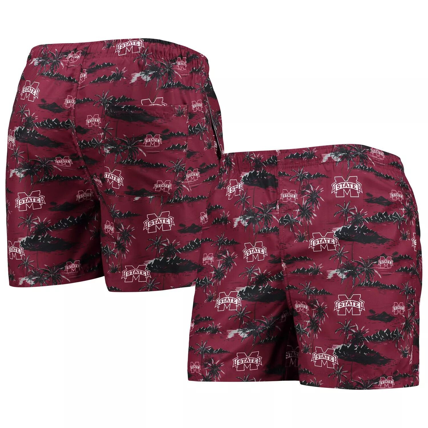 

Мужские плавки FOCO Maroon Mississippi State Bulldogs Island Palm