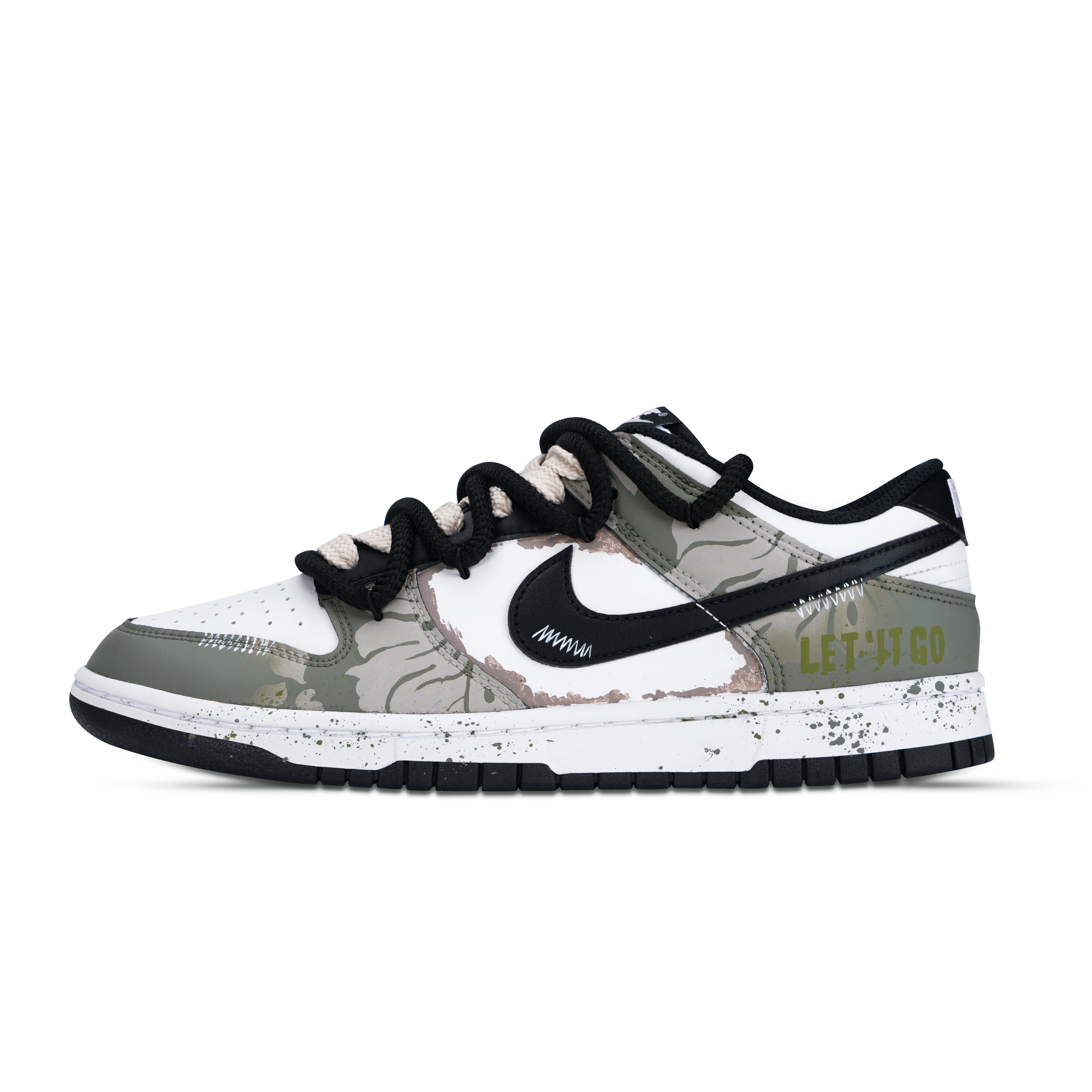 

Nike Низкие кроссовки для скейтбординга Dunk Rainforest Adventures, мужские, белые, зеленые