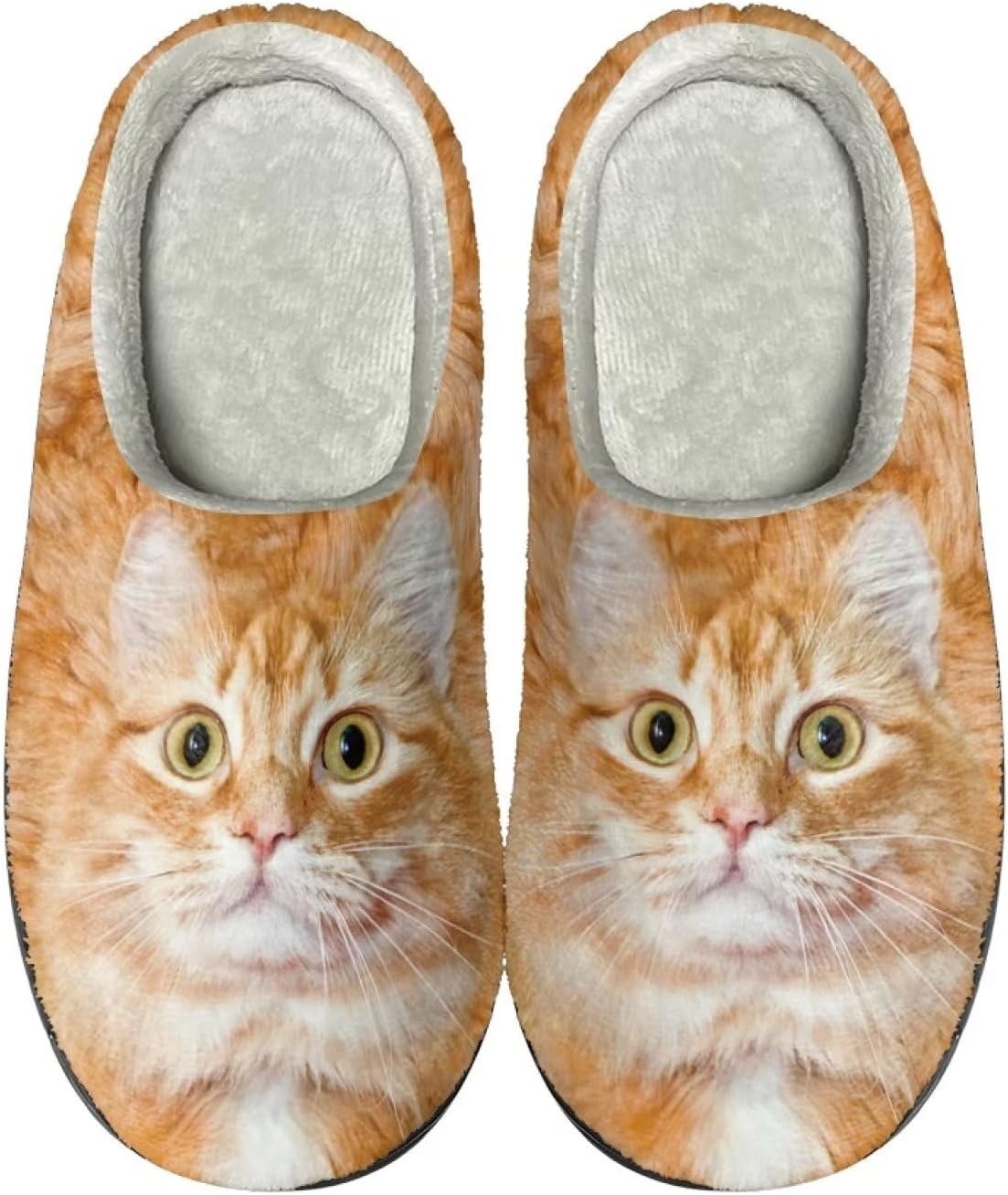 

Тапочки Scuff для женщин и мужчин, мягкие теплые пушистые тапочки, противоскользящие теплые тапочки для дома и улицы, удобные домашние тапочки Baxinh, оранжевый