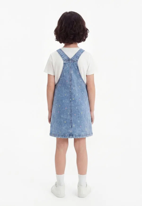 Платье-Бибюстгальтер nmfros из денима Name It, Medium Blue Denim — фото 2
