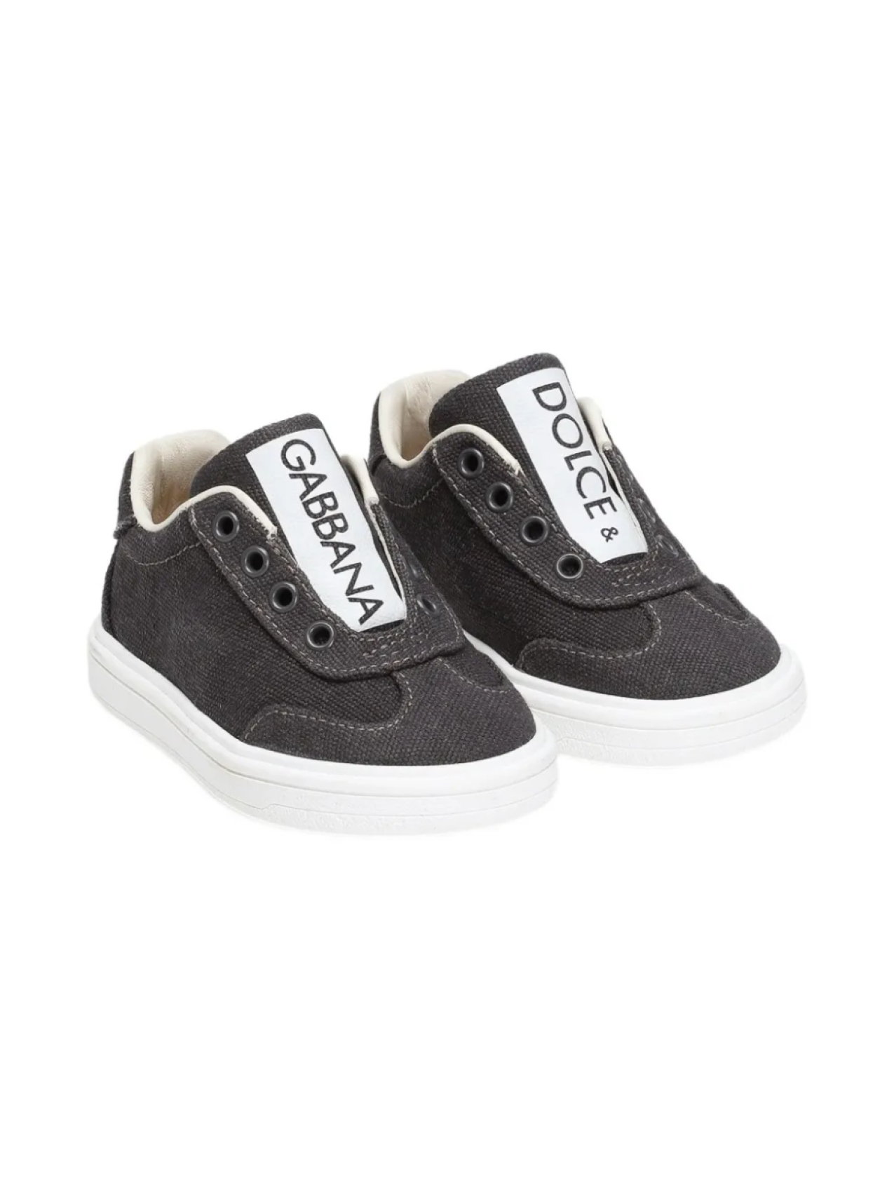 

Dolce & Gabbana Kids кроссовки с логотипом, серый