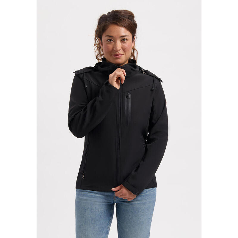 

Походная куртка из софтшелла на молнии - Женщины - Hella TRAVELIN' OUTDOOR, цвет schwarz