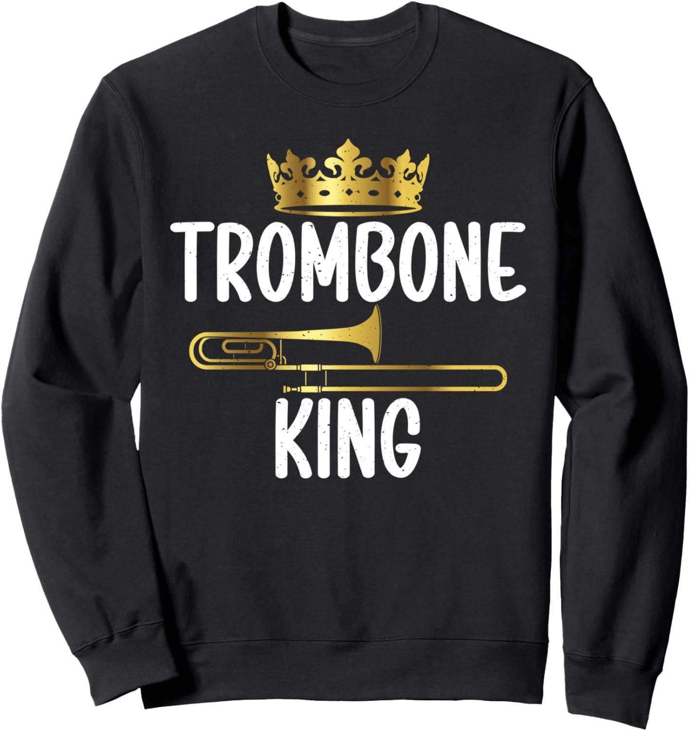 

Толстовка Trombone King с изображением тромбона, черная, размер S Trombone Gifts & Trombone Player Gifts