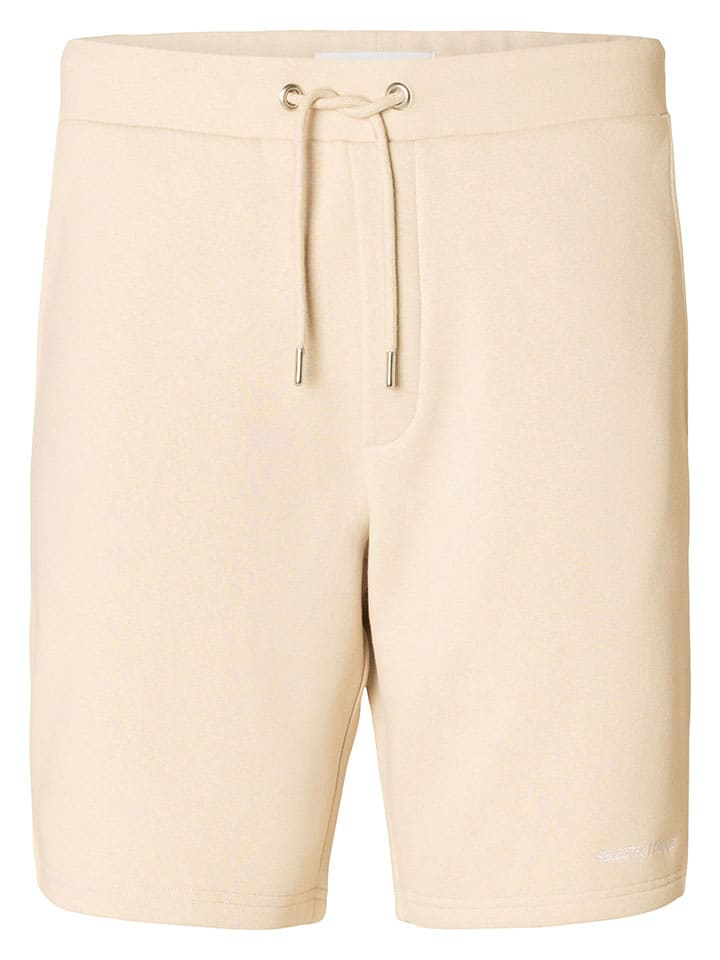 

Тканевые шорты SELECTED HOMME, бежевый