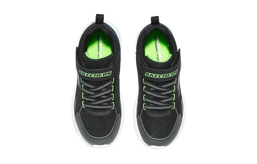 Детские кроссовки GS Low-top черные/зеленые Skechers, черный/зеленый — фото 3