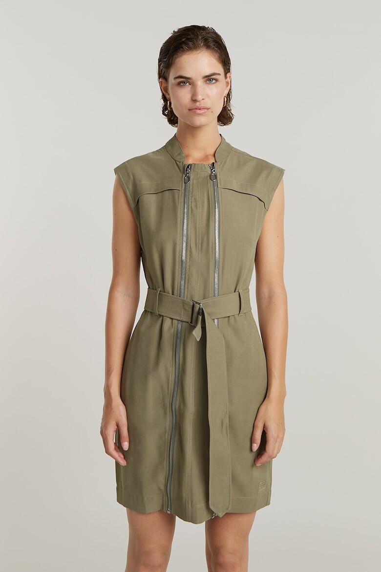 

Прямое платье с поясом G-Star Raw, хаки