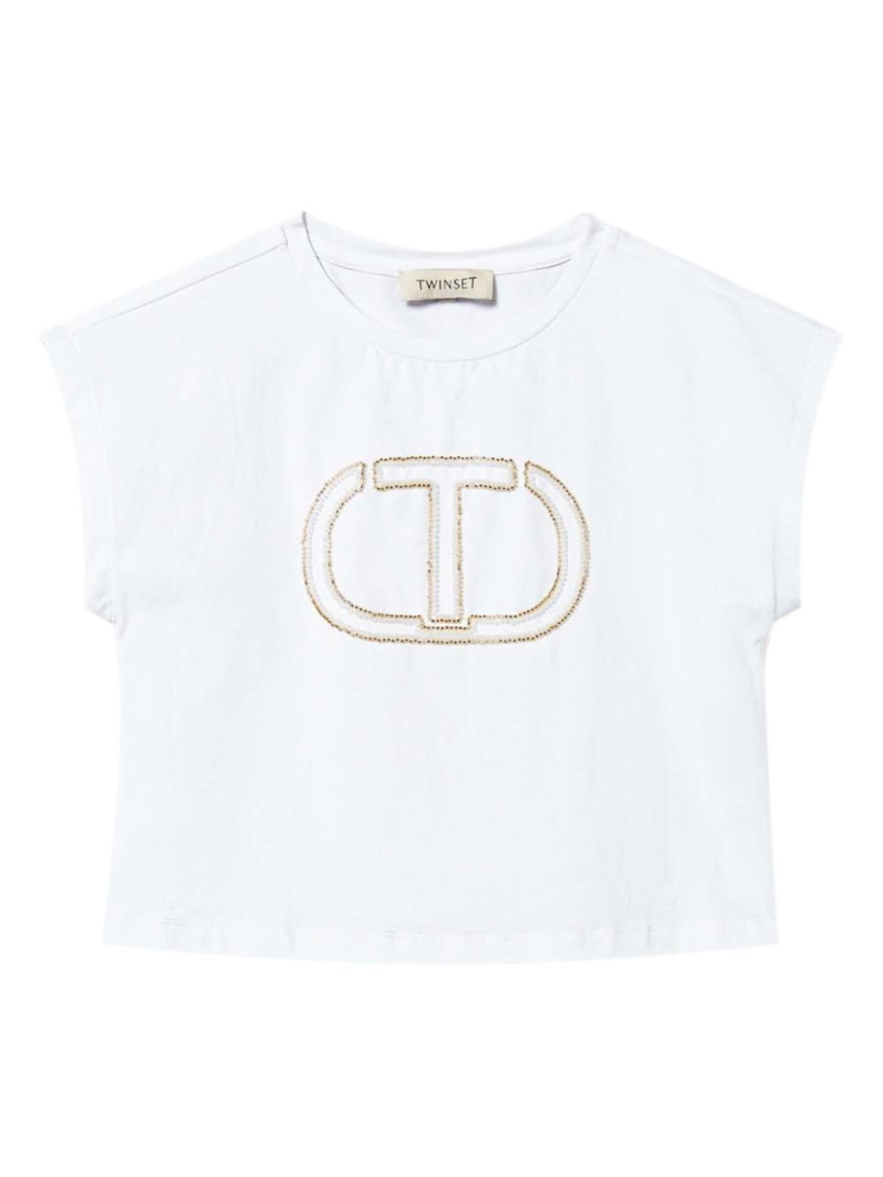 

TWINSET Kids футболка с логотипом, белый
