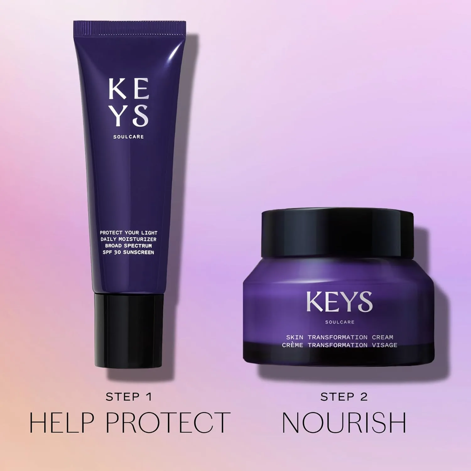 Набор Keys Soulcare Day + Night Hydration Bundle включает увлажняющий крем с SPF и крем без отдушек, защищает кожу от UVA и UVB лучей, легкая текстура, увлажняет и успокаивает кожу. — фото 3