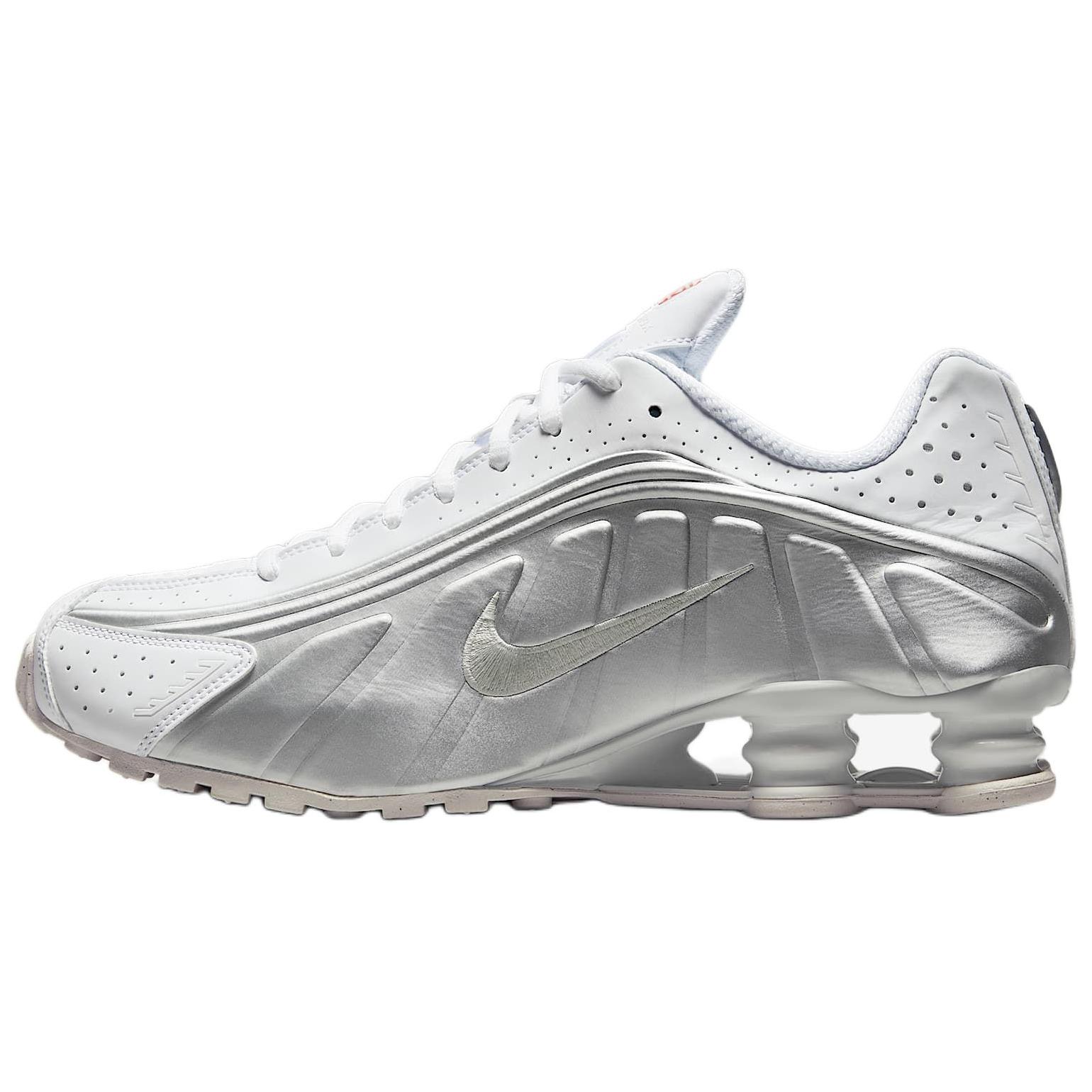 

Nike Кроссовки Shox R4 White Bright Crimson Metallic Silver