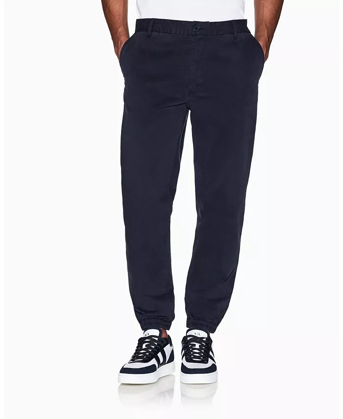 

Мужские эластичные брюки-джоггеры из твила A|X Armani Exchange, синий