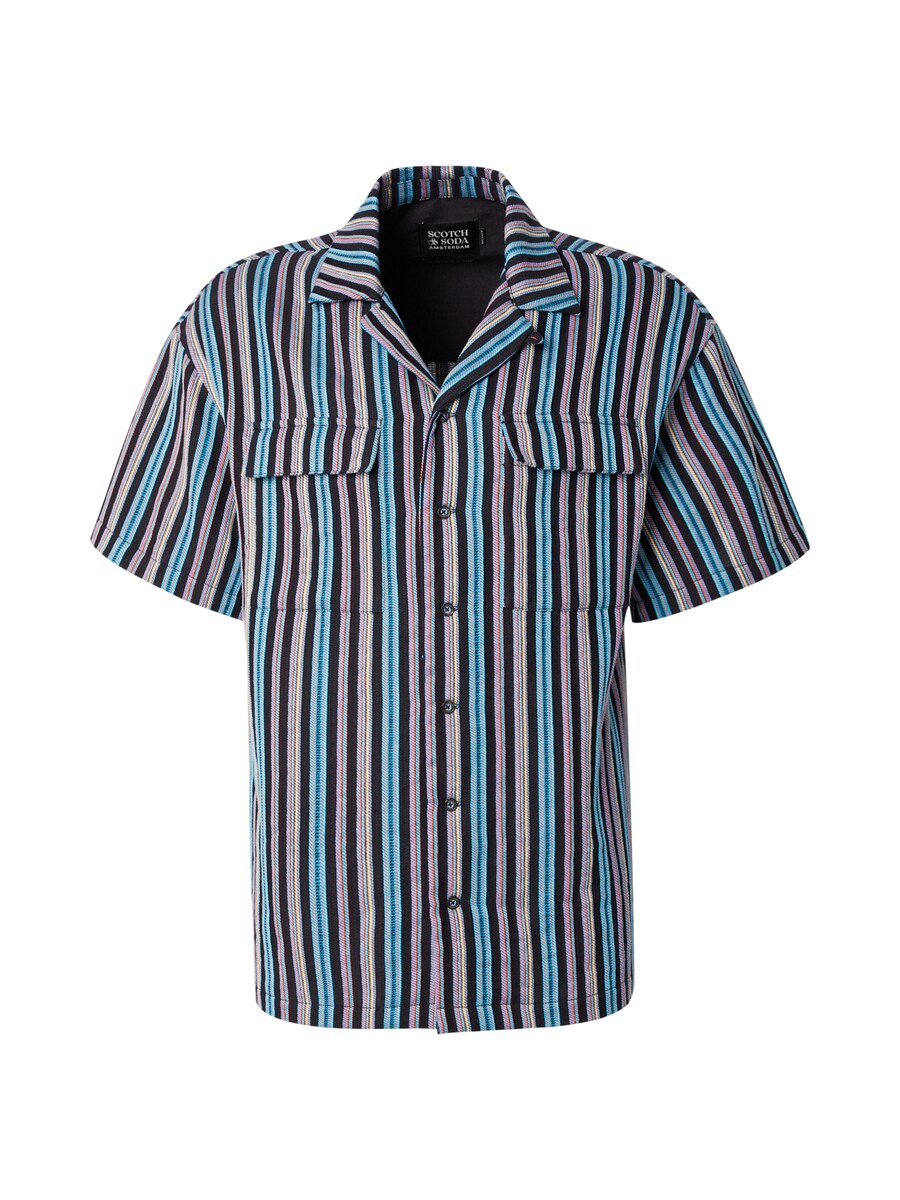 

Рубашка обычного кроя на пуговицах SCOTCH & SODA, цвет Navy/Aqua/Light blue