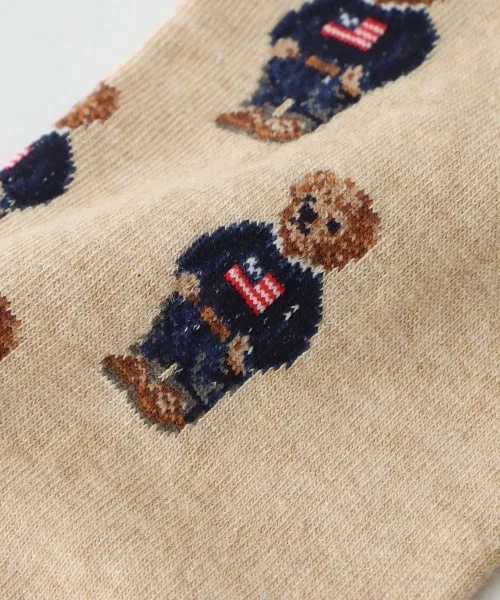 Носки с принтом Polo Bear, органический хлопок, POLO RALPH LAUREN, пара, темно-синий — фото 2