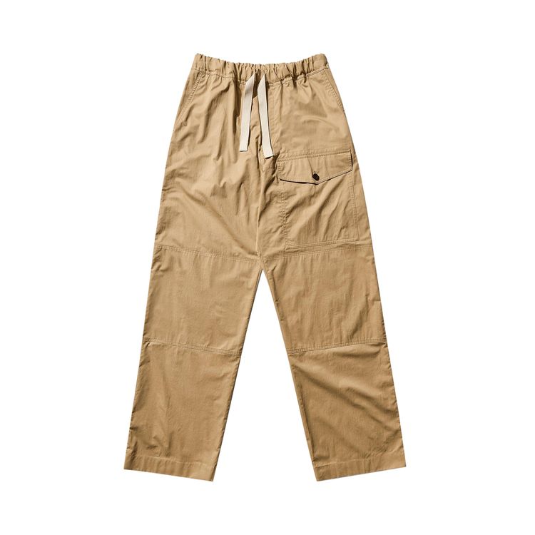 

Брюки Dries Van Noten Viscose Drawstring Pants 'Beige', желто-коричневый